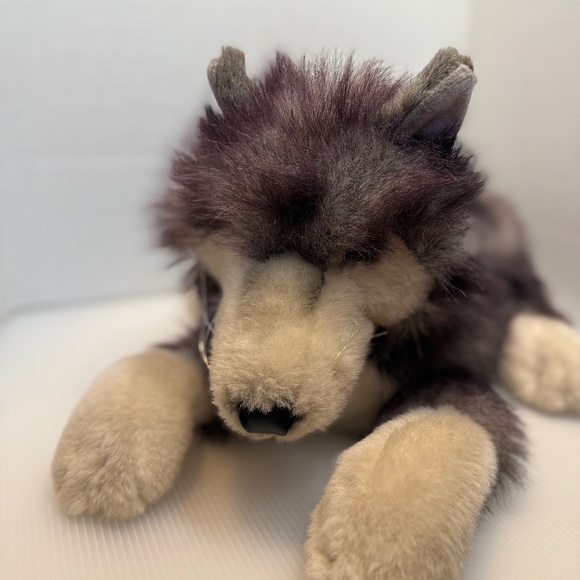 Folkmanis Puppets | Toys | Folkmanis Folktails Timber Wolf Husky Full ...